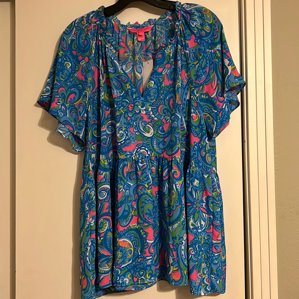 NWT Lilly Pulitzer Zadie Short Sleeve Top